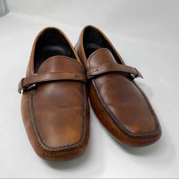 Prada shoes loafers belt leather driving shoes slip on in size 11 - Picture 3 of 16